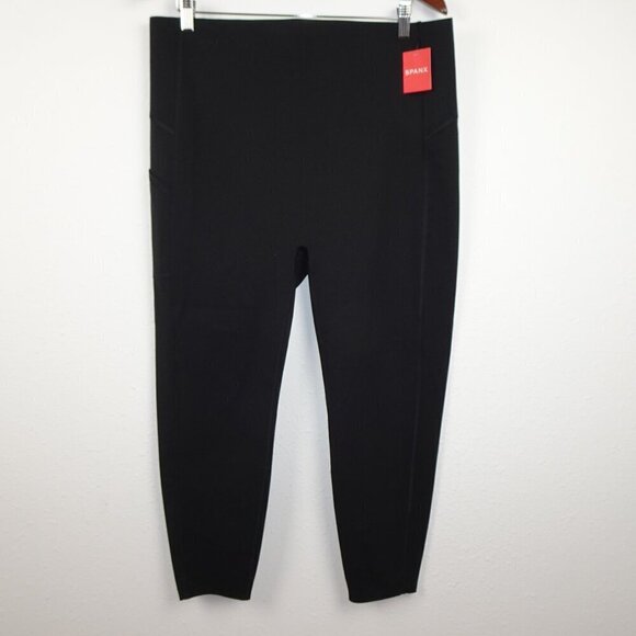 Spanx Shapewear Leggings Size 2X Highwaist Every Wear 7/8 Very Black 5025R - Picture 2 of 10